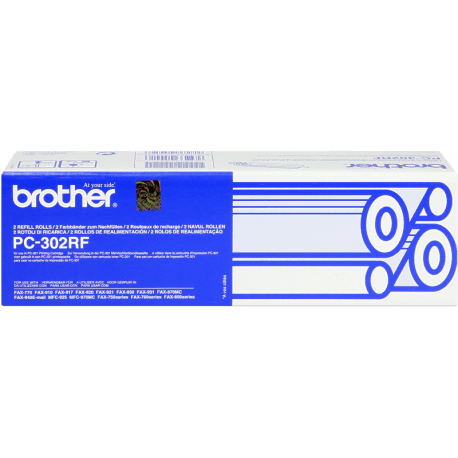 Brother PC-302RF Noir - 2 rubans - ORIGINAL