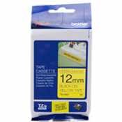Ruban Brother TZe-S631 Noir sur jaune - 12mm x 8m - ORIGINAL