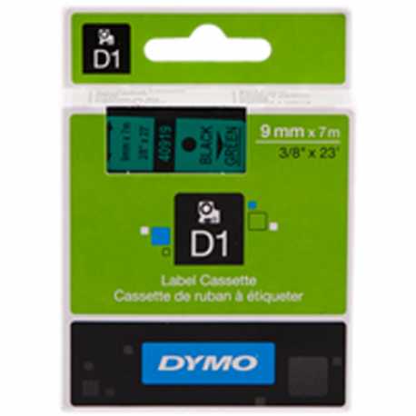 Ruban Dymo 40919 Noir sur vert - ORIGINAL