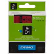 Ruban Dymo 45017 Noir sur Rouge - 12mm x 7m - ORIGINAL