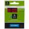 Ruban Dymo 45017 Noir sur Rouge - 12mm x 7m - ORIGINAL
