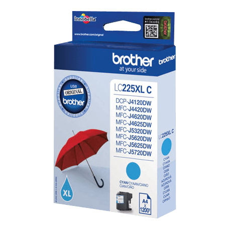 Brother LC225XL C Cyan - Cartouche d'encre Haute capacité - ORIGINALE