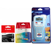 Pack Canon CLI-526 - ORIGINAL + Brother P-touch H100LB
