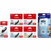 Pack Canon CLI-571 XL - ORIGINALE + Brother P-touch H100LB