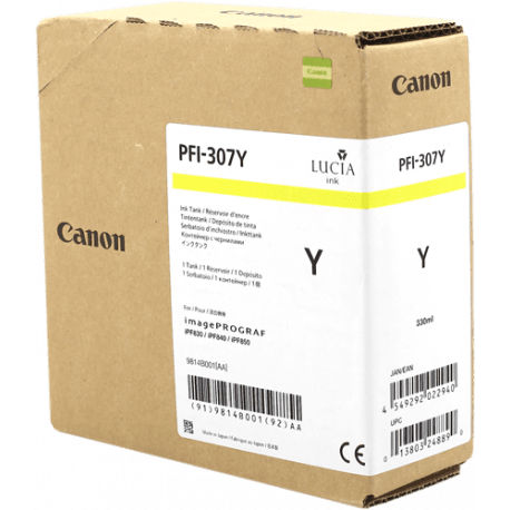 Cartouche Canon PFI-307Y Jaune - ORIGINALE