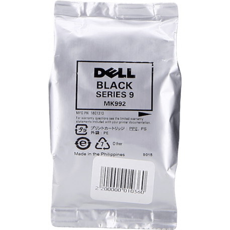 Cartouche Dell Series 9 Noir (MK992) - Haute capacité - ORIGINALE