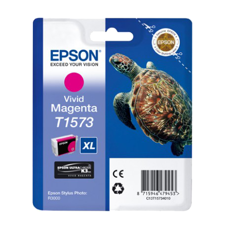 Cartouche Epson T1573 XL Magenta - Tortue - ORIGINALE