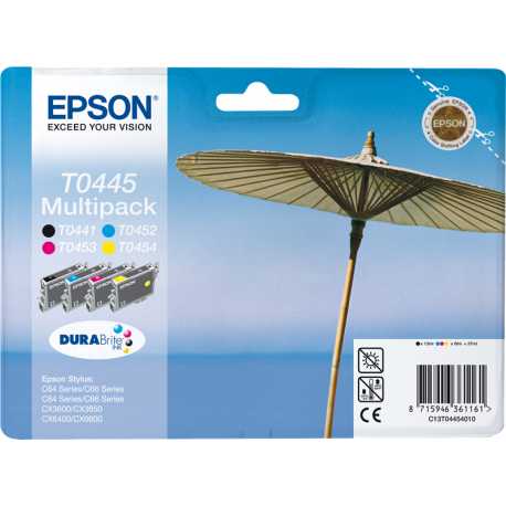 Epson T0445 - Pack 4 cartouches - ORIGINALE
