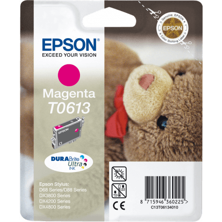 Cartouche Epson T0613 Magenta - Ourson - ORIGINALE