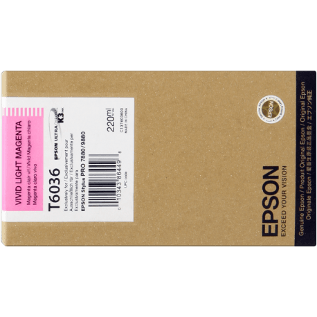 Cartouche Epson T6036 Magenta clair - ORIGINALE
