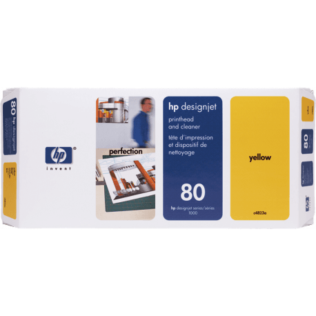 Tête d'impression HP 80 Jaune (C4823A) - ORIGINALE