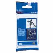 Ruban tissu brother TZe-RN34 Or sur Bleu navy - 12mm x 4m - ORIGINAL