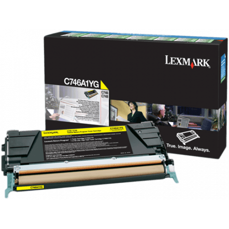Toner Lexmark C746A1YG Jaune - ORIGINAL