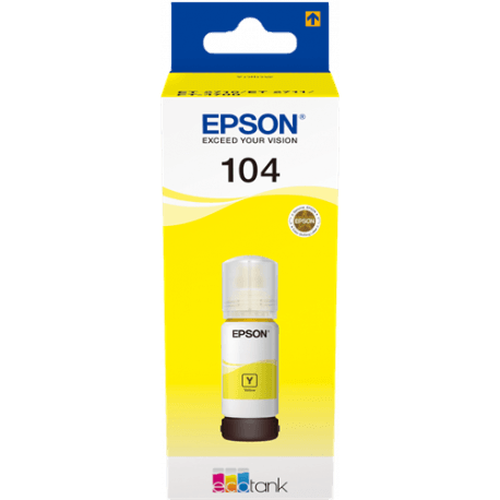 Cartouche Epson 104 / C13T00P440 Jaune - ORIGINALE
