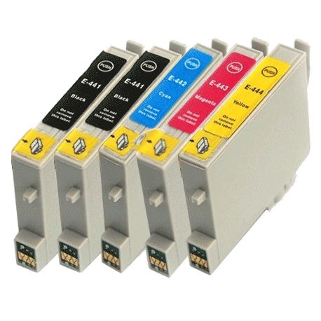 Epson T0445 - Pack 5 cartouches - COMPATIBLE