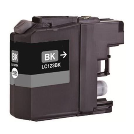 Brother LC123BK Noir - Cartouche d'encre - COMPATIBLE