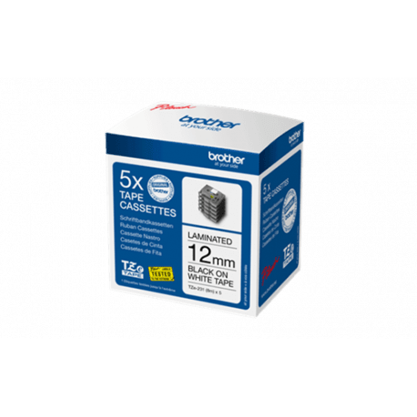 Ruban Brother TZe-231M5 Noir sur blanc - ORIGINAL