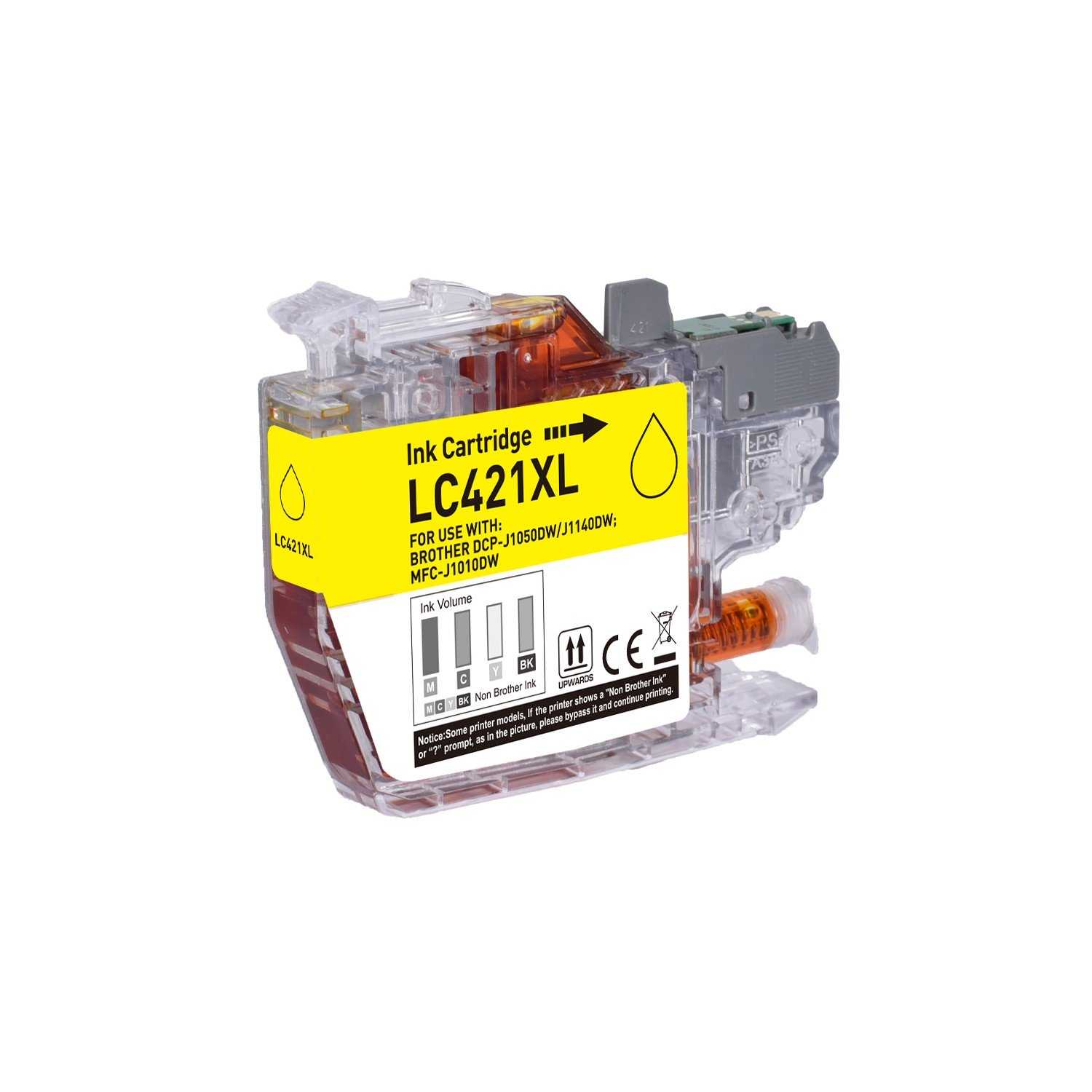 Compatible Cartouche Brother LC421XL / LC-421XLY Jaune
