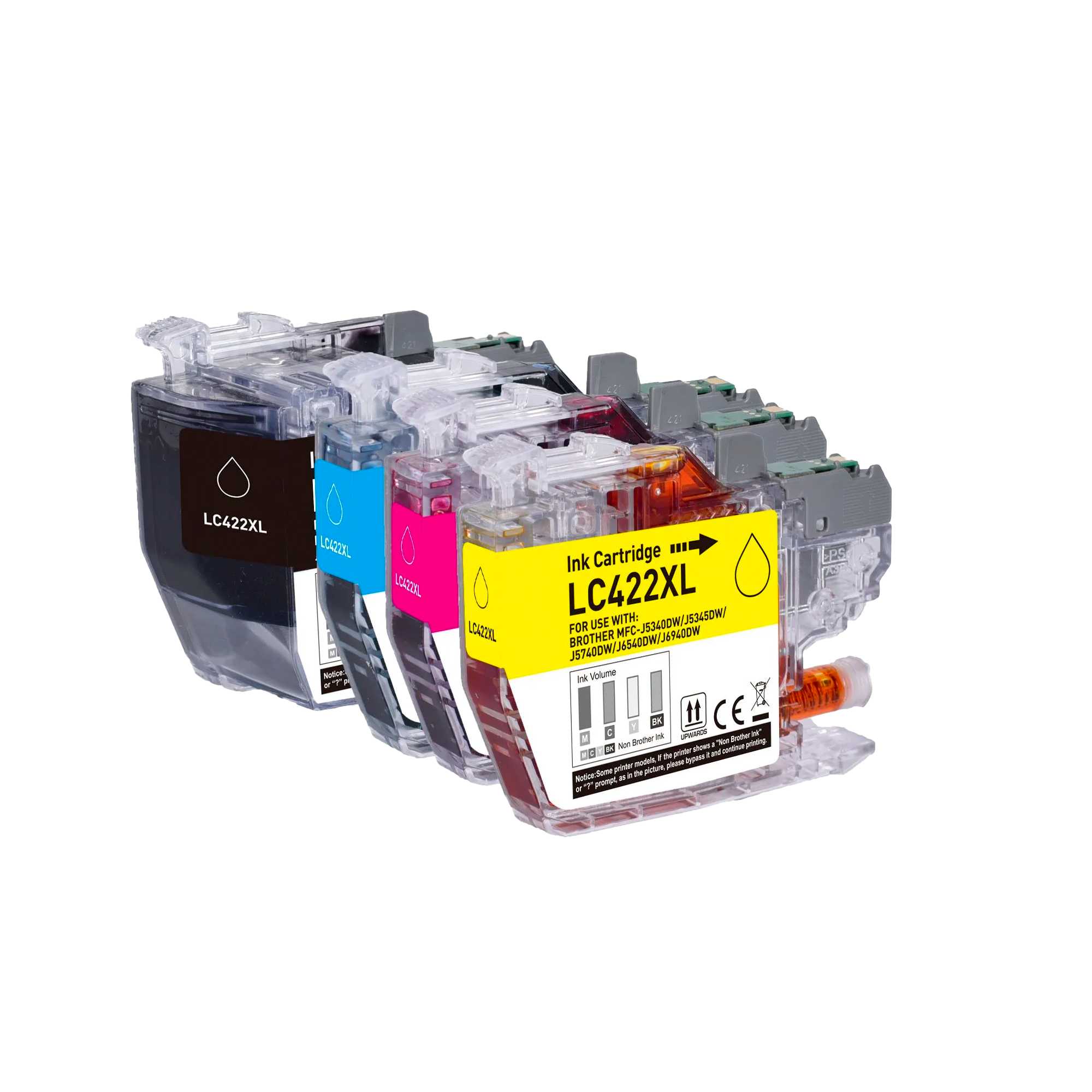 Compatible Pack de 4 Cartouches Brother LC422XL / LC-422XLVAL - 4 Couleurs