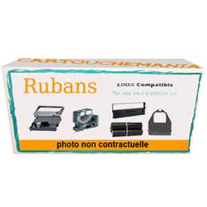 Compatible Ruban Dymo 91201 / S0721610 Noir sur blanc - PREMIUM